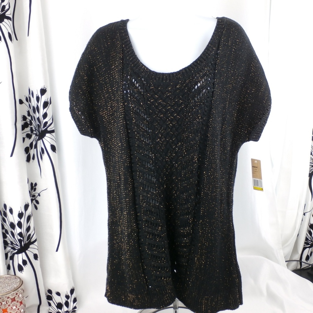 DKNY Jeans Black Pullove Sweater Vest NWT M